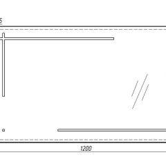 Зеркало Ray 120 black с подсветкой Sansa (SR1034Z) в Невьянске - nevyansk.mebel24.online | фото 6