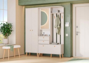 АФИНА Прихожая (модульная) кашемир серый в Невьянске - nevyansk.mebel24.online | фото 1