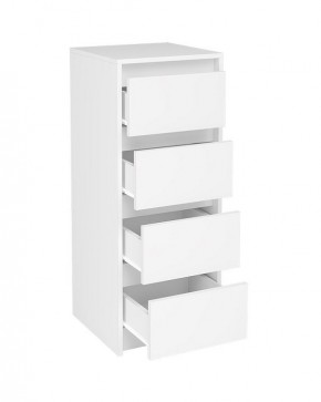 АЙДЕН КМ06-400 Комод 4 ящика (белый) в Невьянске - nevyansk.mebel24.online | фото 2