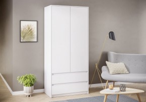 АЙДЕН ШК06-900 Шкаф 2 двери/2 ящика (белый) в Невьянске - nevyansk.mebel24.online | фото