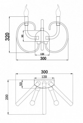 Бра Maytoni Atlanta MOD051WL-02TR в Невьянске - nevyansk.mebel24.online | фото 3