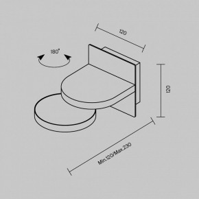 Бра Maytoni Flap MOD354WL-L12B3K в Невьянске - nevyansk.mebel24.online | фото 5