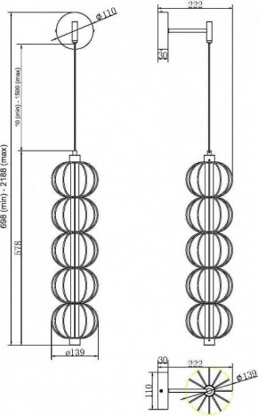 Бра Maytoni Golden Cage MOD216WL-L10G3K в Невьянске - nevyansk.mebel24.online | фото 2