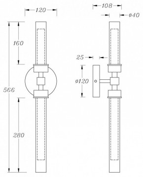 Бра Maytoni Stelo MOD116WL-L7BS3K в Невьянске - nevyansk.mebel24.online | фото 3