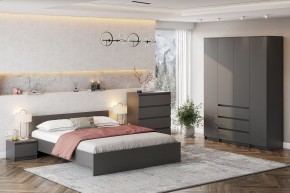 ДЕНВЕР Тумба прикроватная (Графит серый) в Невьянске - nevyansk.mebel24.online | фото 4