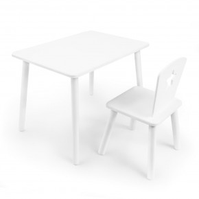Детский комплект стол и стул «Звезда» Rolti Baby (белый/белый, массив березы/мдф) в Невьянске - nevyansk.mebel24.online | фото 1
