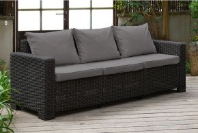 Диван Калифорния 3-х местный (California 3 Sofa), графит в Невьянске - nevyansk.mebel24.online | фото 1