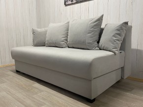 Диван Комфорт-1 (НПБ) велюр Luma 13 св.серый в Невьянске - nevyansk.mebel24.online | фото 2