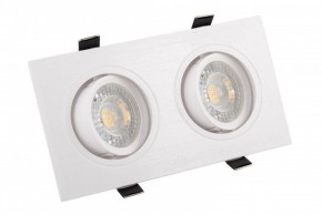 DK3022-WH Встраиваемый светильник, IP 20, 10 Вт, GU5.3, LED, белый, пластик в Невьянске - nevyansk.mebel24.online | фото 1