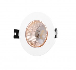DK3061-WBR Встраиваемый светильник, IP 20, 10 Вт, GU5.3, LED, белый/бронзовый, пластик в Невьянске - nevyansk.mebel24.online | фото 1