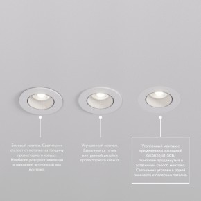 DK3061-WBR Встраиваемый светильник, IP 20, 10 Вт, GU5.3, LED, белый/бронзовый, пластик в Невьянске - nevyansk.mebel24.online | фото 4