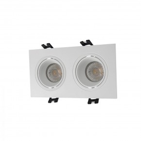 DK3072-WH Встраиваемый светильник, IP 20, 10 Вт, GU5.3, LED, белый/белый, пластик в Невьянске - nevyansk.mebel24.online | фото 1
