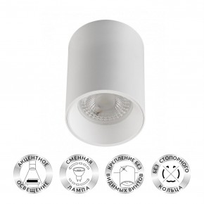 DK3110-WH Светильник накладной IP 20, 10 Вт, GU5.3, LED, белый, пластик в Невьянске - nevyansk.mebel24.online | фото 1