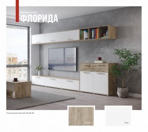 ФЛОРИДА Гостиная (модульная) дуб серый/белый в Невьянске - nevyansk.mebel24.online | фото