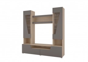Гостиная АНТАЛИЯ (модульная) Сонома/Графит софт в Невьянске - nevyansk.mebel24.online | фото 2