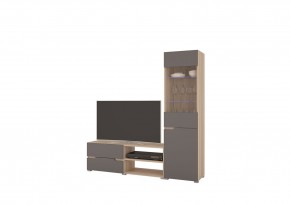 Гостиная АНТАЛИЯ (модульная) Сонома/Графит софт в Невьянске - nevyansk.mebel24.online | фото 4
