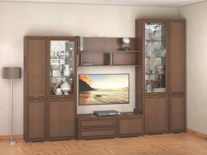 Гостиная-горка Ливорно орех в Невьянске - nevyansk.mebel24.online | фото 1