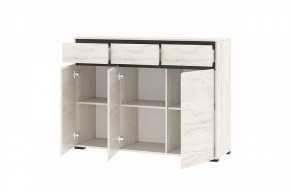 ГРЕТТА Комод 3С3Я 3дв, 3ящ (дуб крафт) в Невьянске - nevyansk.mebel24.online | фото 2