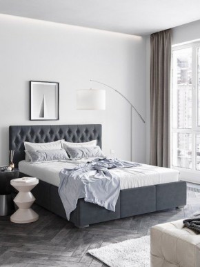 Интерьерная Кровать Октавия Серый 1400x2000 в Невьянске - nevyansk.mebel24.online | фото