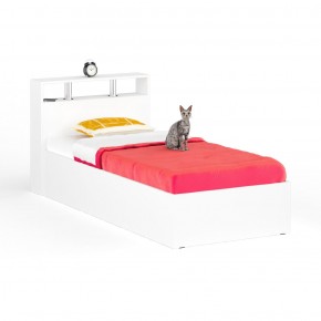 Камелия Кровать 0900, цвет белый, ШхГхВ 93,5х217х78,2 см., сп.м. 900х2000 мм., без матраса, основание есть в Невьянске - nevyansk.mebel24.online | фото 2