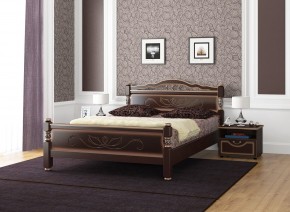 КАРИНА-5 Кровать из массива 900 (Темный орех) в Невьянске - nevyansk.mebel24.online | фото