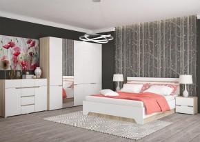 Комод 1200 АНТАЛИЯ (Сонома/Белый софт) в Невьянске - nevyansk.mebel24.online | фото 3