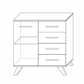 Комод 900 Вега Скандинавия в Невьянске - nevyansk.mebel24.online | фото 5