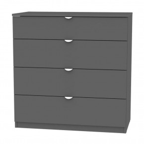 Комод K-93x90x45-1-TR (Графит) Калисто в Невьянске - nevyansk.mebel24.online | фото