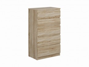 Комод КАСТОР с пятью ящиками, цвет Дуб Сонома в Невьянске - nevyansk.mebel24.online | фото