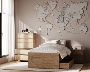 Комод КАСТОР с пятью ящиками, цвет Дуб Сонома в Невьянске - nevyansk.mebel24.online | фото 3