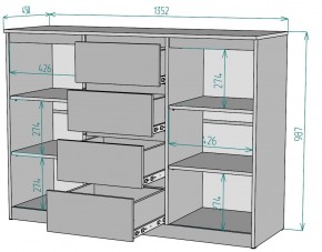 Комод Мальта K118 в Невьянске - nevyansk.mebel24.online | фото 2