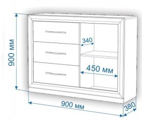 Комод Нобиле Км-120/38 ФГ в Невьянске - nevyansk.mebel24.online | фото 3