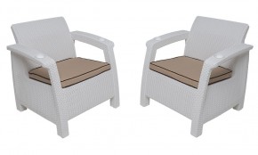 Комплект на балкон Yalta Balcony Set (Ялта) белый в Невьянске - nevyansk.mebel24.online | фото 4