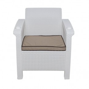 Комплект уличной мебели Yalta Premium Terrace Set (Ялта) белый (+подушки под спину) в Невьянске - nevyansk.mebel24.online | фото 6