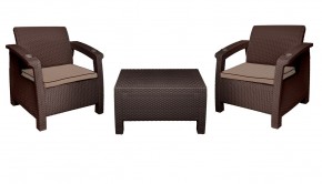Комплект уличной мебели Yalta Premium Terrace Triple Set (Ялта) шоколадный (+подушки под спину) в Невьянске - nevyansk.mebel24.online | фото 7