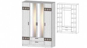КОСТА-РИКА Шкаф 4-х створчатый (анкор светлый) в Невьянске - nevyansk.mebel24.online | фото