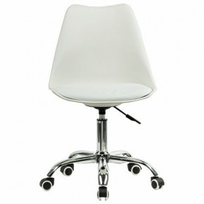 Кресло стул BRABIX "Eames MG-310 CH", хром, пластик белый, экокожа белая, 532923 в Невьянске - nevyansk.mebel24.online | фото 1