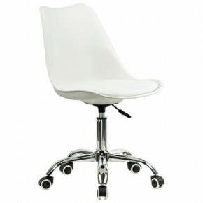 Кресло стул BRABIX "Eames MG-310 CH", хром, пластик белый, экокожа белая, 532923 в Невьянске - nevyansk.mebel24.online | фото 2