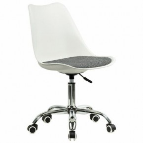 Кресло стул BRABIX "Eames MG-310 CH", хром, пластик белый, ткань серая, 532924 в Невьянске - nevyansk.mebel24.online | фото 2
