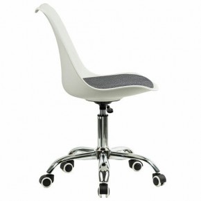 Кресло стул BRABIX "Eames MG-310 CH", хром, пластик белый, ткань серая, 532924 в Невьянске - nevyansk.mebel24.online | фото 3
