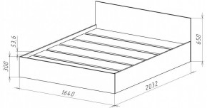 НИЦЦА-14 Кровать 1600 с настилом ЛДСП (НЦ.14) в Невьянске - nevyansk.mebel24.online | фото 3