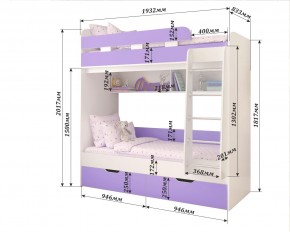 Кровать 2-х ярусная Юниор 5 в Невьянске - nevyansk.mebel24.online | фото 2
