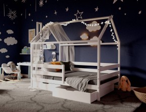 Кровать-домик 80*160 Белый в Невьянске - nevyansk.mebel24.online | фото