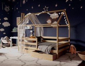 Кровать-домик 80*160 без покраски в Невьянске - nevyansk.mebel24.online | фото
