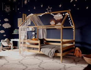 Кровать-домик 80*190 без покраски в Невьянске - nevyansk.mebel24.online | фото 3