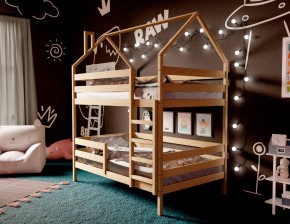 Кровать-домик двухъярусная 80*190 без покраски в Невьянске - nevyansk.mebel24.online | фото 2