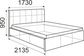 Кровать Изабелла с латами Newtone cacao 1400x2000 в Невьянске - nevyansk.mebel24.online | фото 6