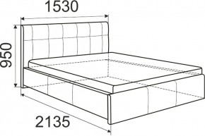 Кровать Лаура с латами Nice White 1400x2000 в Невьянске - nevyansk.mebel24.online | фото 2