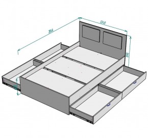 Кровать Ольга L37 (1200) 4 ящика в Невьянске - nevyansk.mebel24.online | фото 2