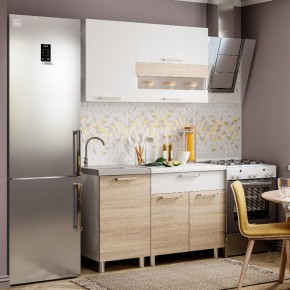 Кухня Айсбери 1,2 м (белый/дуб сонома) в Невьянске - nevyansk.mebel24.online | фото